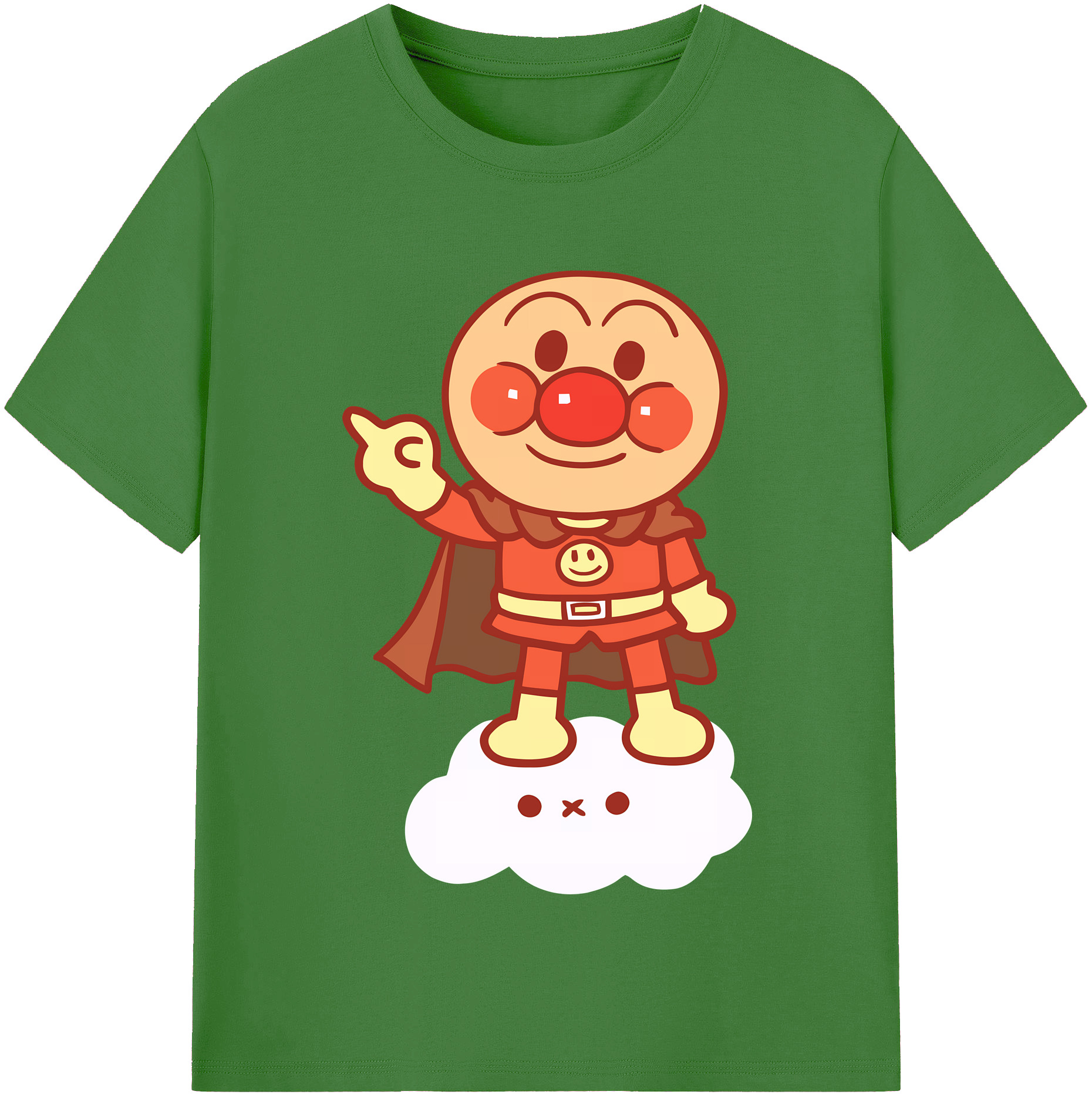 （画像用） アンパンマン Anpanman レディースカジュアルプリントTシャツ（綿100％）